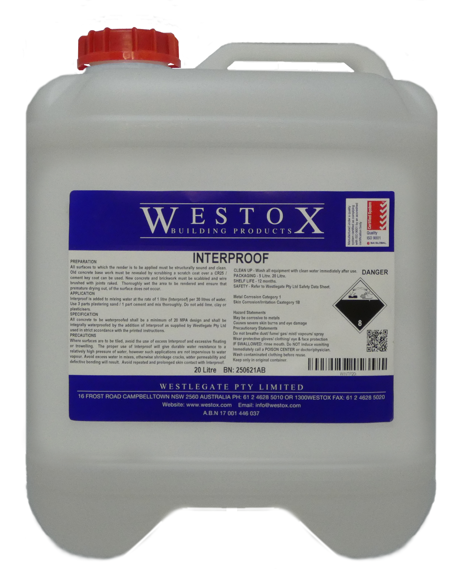 westox interproof 20litre can