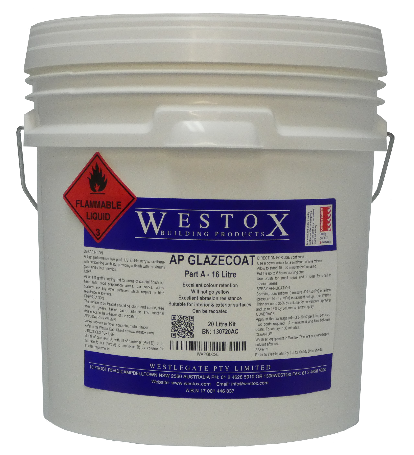 ap glazecoat 16litre tub