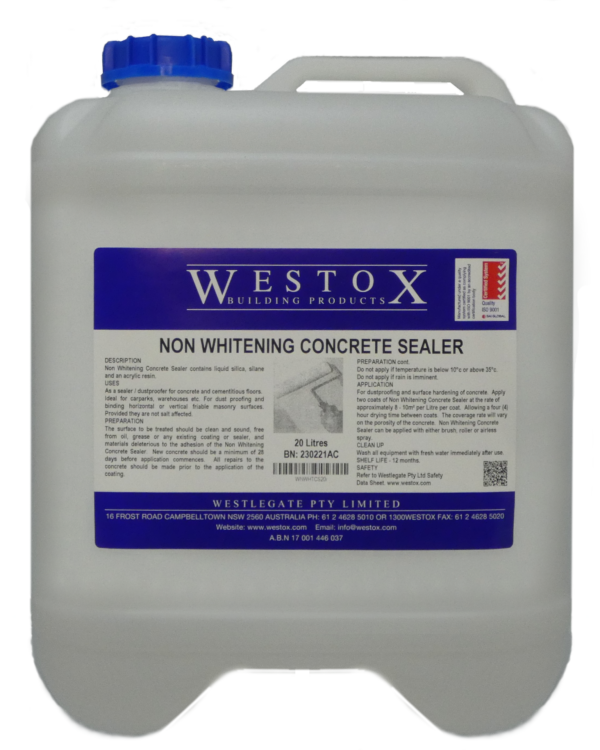 non whitening concrete sealer 20litre