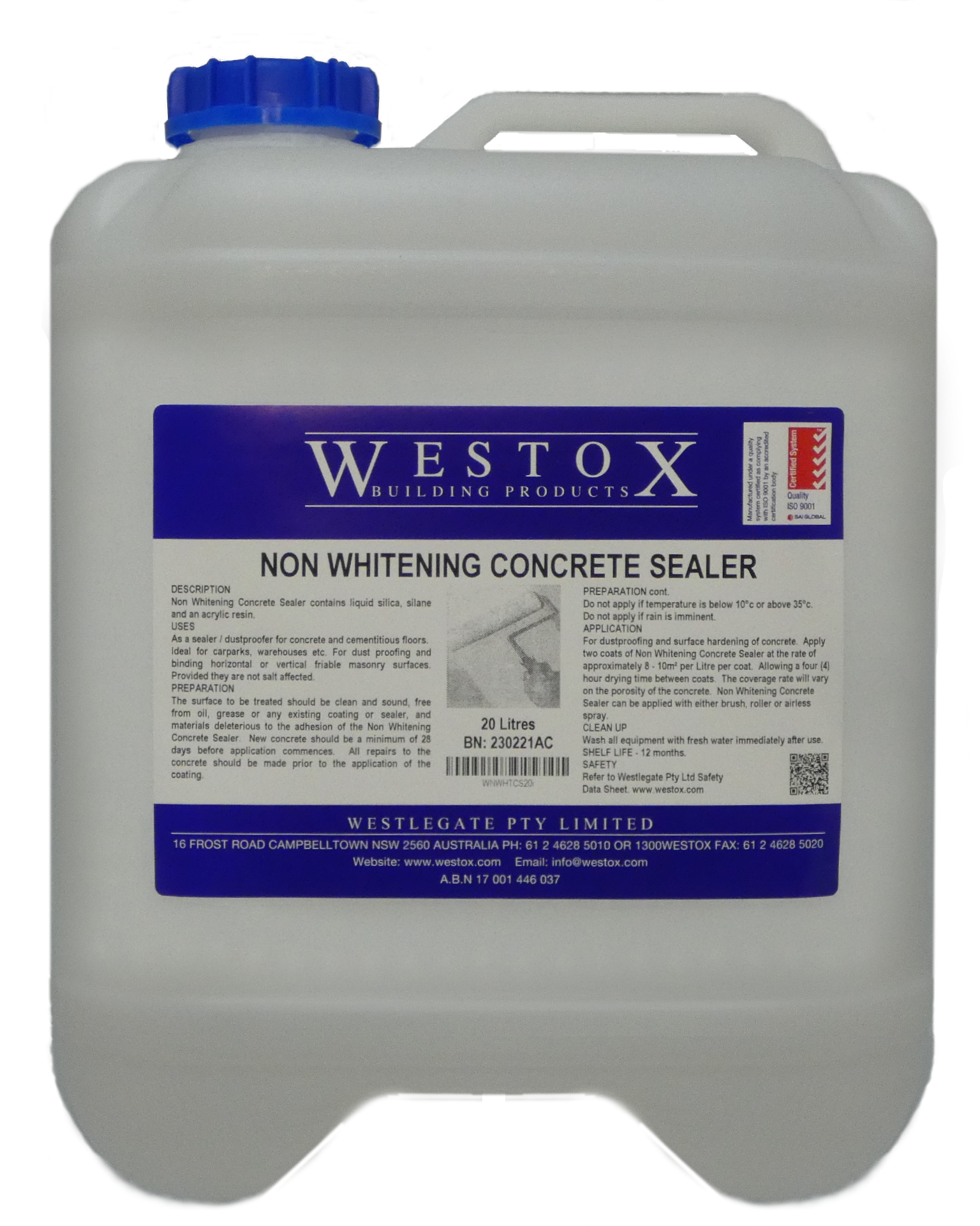 non whitening concrete sealer 20litre